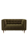 At the Helm Grace Small 2 Seater Sofa, Eden Hunter Green