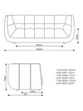 At the Helm Leo Large 2 Seater Sofa, Chiltern Tawny