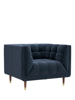At the Helm Grace Loveseat, Chiltern Midnight