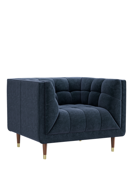 At the Helm Grace Loveseat, Chiltern Midnight