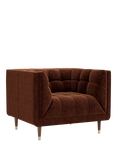 At The Helm Grace Loveseat, Chiltern Tawny