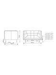 At The Helm Grace Loveseat, Eden Stone Hearth
