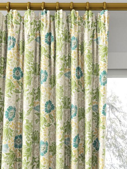 Clarke & Clarke Mallow Made to Measure Curtains or Roman Blind, Apple/Linen - view 2, Apple/Linen