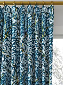Clarke & Clarke Willow Boughs Made to Measure Curtains or Roman Blind, Denim - view 2, Denim