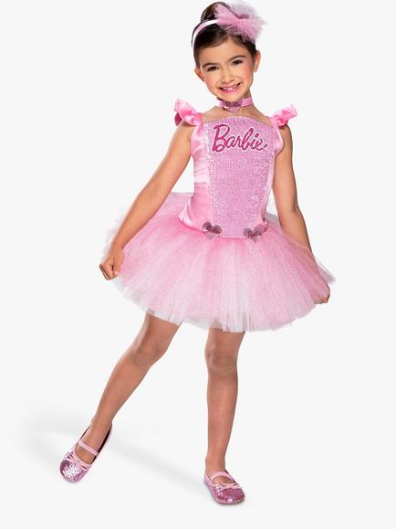 Barbie Kids' Ballerina Costume, Pink, Multi
