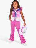 Barbie Kids' Cowgirl Costume, Pink