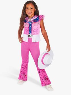 Barbie Kids' Cowgirl Costume, Pink, Multi