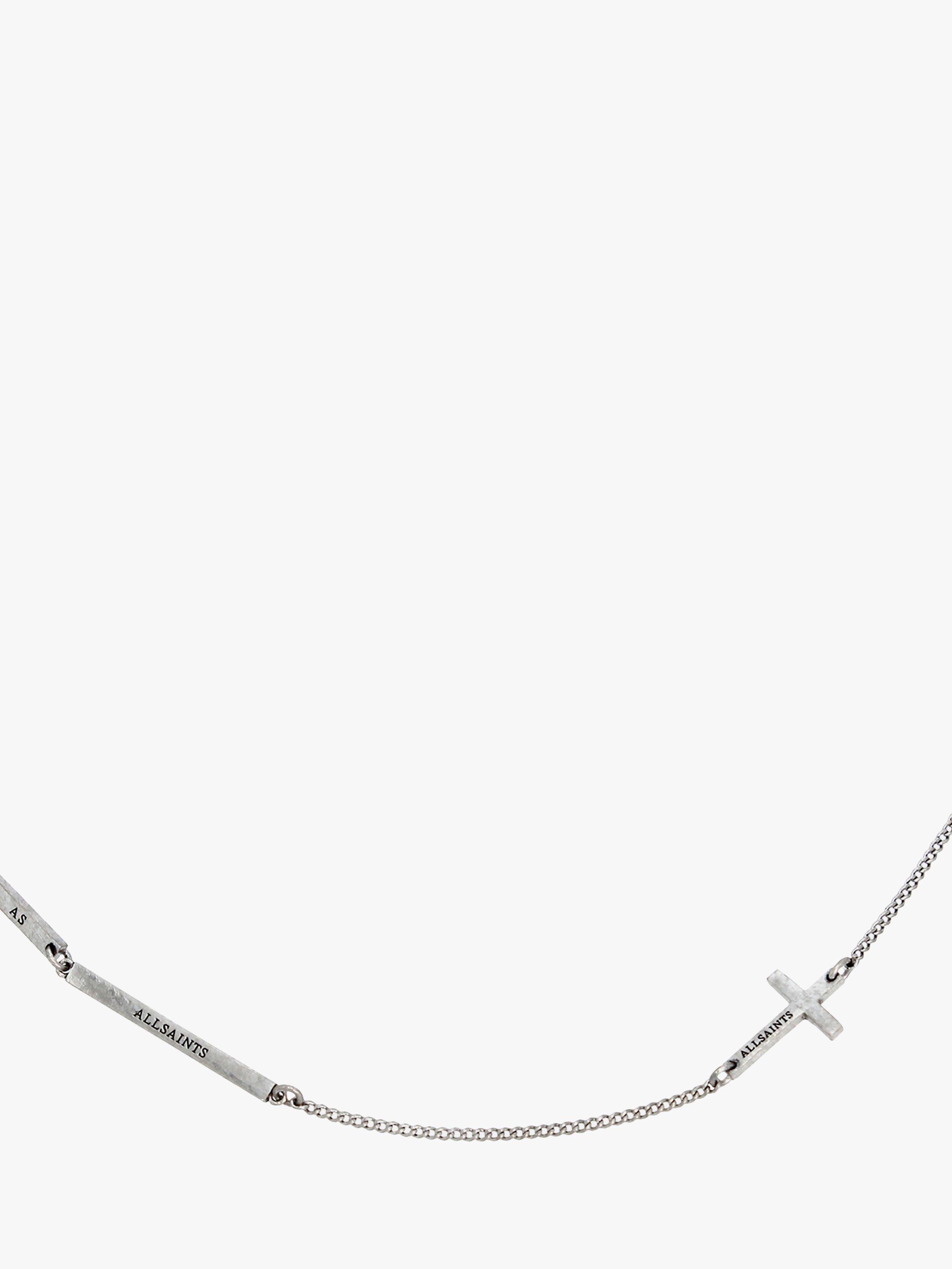 ALLSAINTS Mini shops Pavé Bar Necklace, 18”