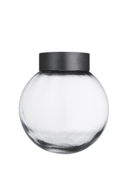 Industville Brooklyn Outdoor/Bathroom Flush Mount Glass Globe Ceiling Light - view 2, Pewter