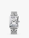 Frederique Constant FC-200MPW2AC6B Women's Classics Art Deco Carrée Automatic Bracelet Strap Watch, Silver