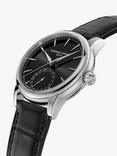 Frederique Constant FC-706B3H6 Classic Date Manufacture Sports Leather Strap Watch, Black