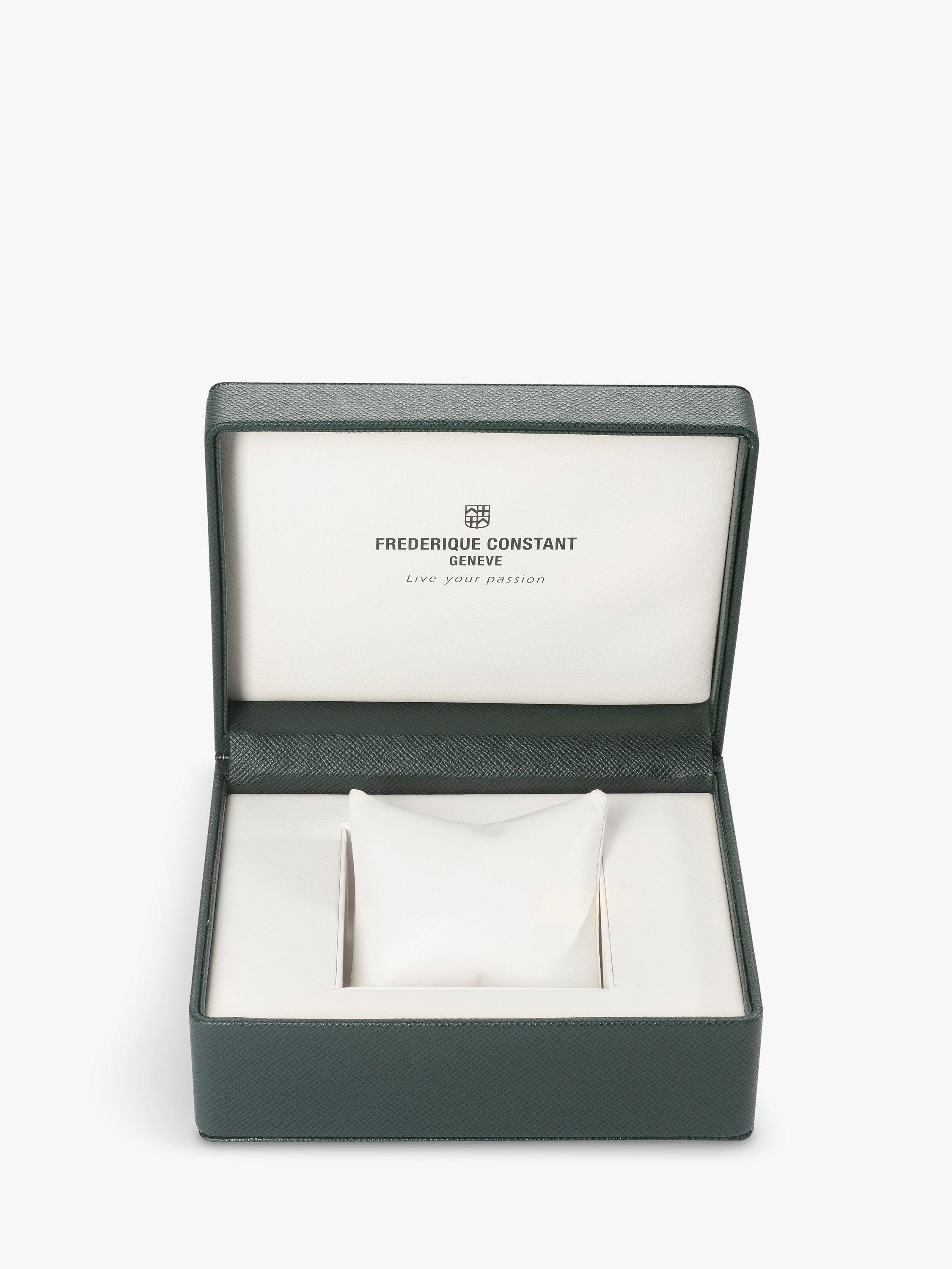 Product image 4 of 4, which shows Frederique Constant FC-706B3H6 Classic Date Manufacture Sports Leather Strap Watch, Black