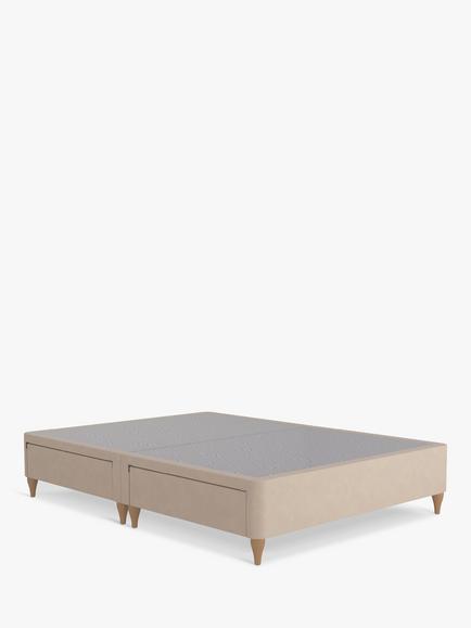 Sealy Posturepedic Exquisite 4 Drawer Divan Base, Natural Legs, Double, Almond
