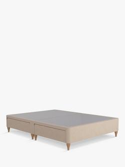 Sealy Posturepedic Exquisite 4 Drawer Divan Base, Natural Legs, King Size, Almond