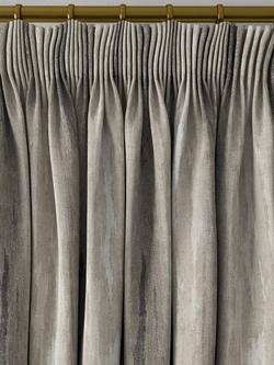 Clarke & Clarke Effetto Made to Measure Curtains or Roman Blind, Charcoal - view 2, Charcoal