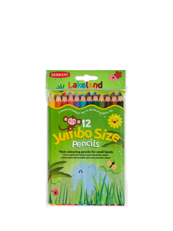 Lakeland Jumbo Colouring Pencils, Pack of 12, Multi