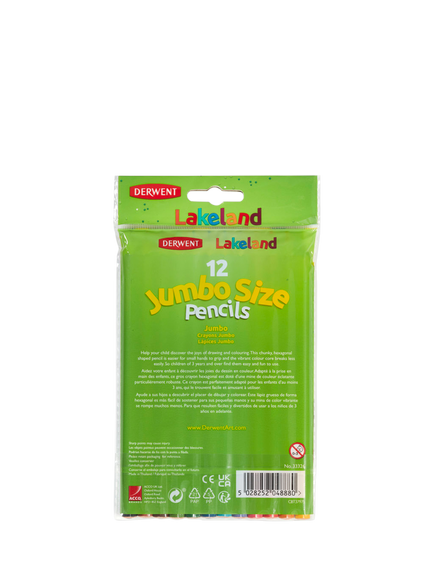 Lakeland Jumbo Colouring Pencils, Pack of 12 - view 2, Multi