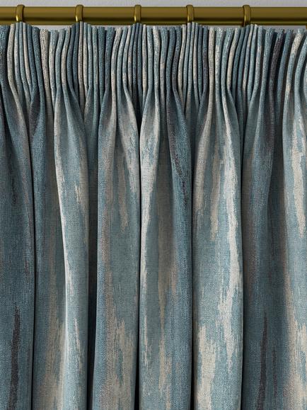 Clarke & Clarke Effetto Made to Measure Curtains or Roman Blind, Denim - view 2, Denim