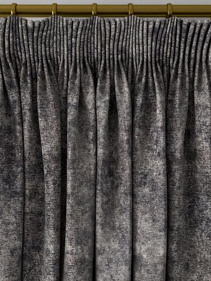 Clarke & Clarke Pittura Made to Measure Curtains or Roman Blind, Charcoal - view 2, Charcoal