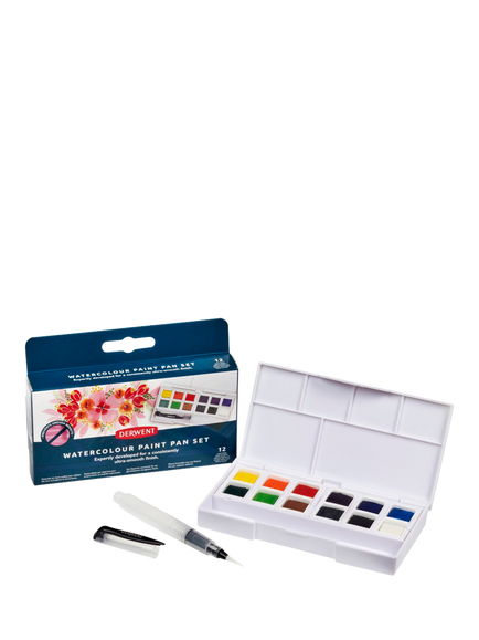 Derwent Watercolour Paint Pans, Set of 12 - view 2, Multi