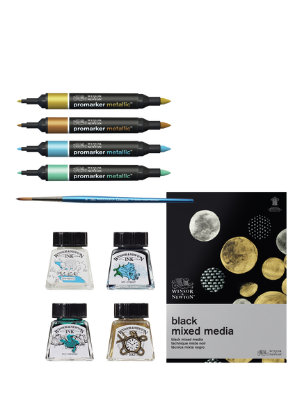 Winsor & Newton Mixed Media Set, Metallic - view 2, Multi