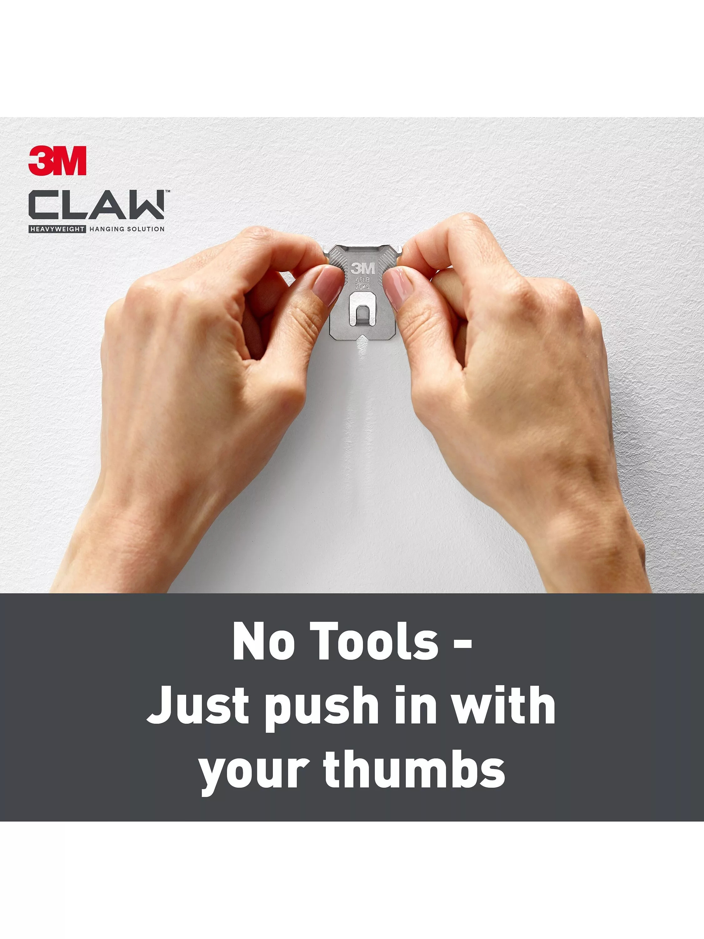 3m Hook 3M Claw Drywall Picture Hangers - Silver, No Studs Needed For Heavy Decor Heavy Duty Picture Hangers For Mirrors And Large Frames