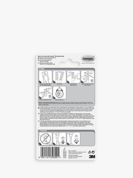 Command Damage-Free Removable Clear Decorating Clips, Pack of 20 - view 2, Clear