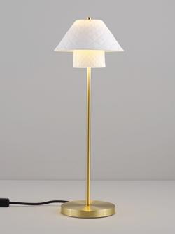 Original BTC Oxford Double Table Lamp, Natural, Natural Natural