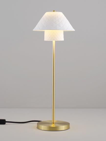 Original BTC Oxford Double Table Lamp, Natural, Natural Natural