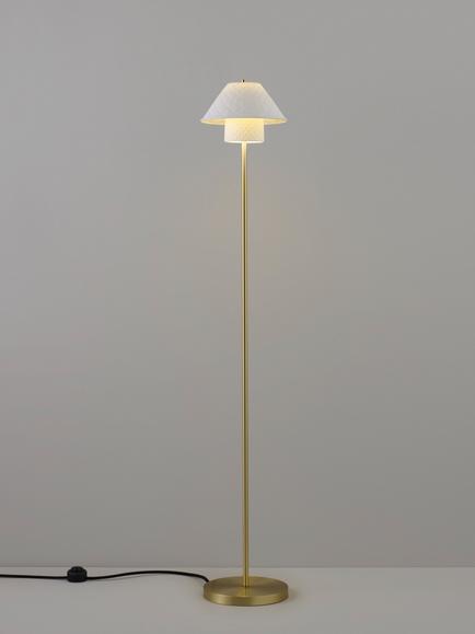 Original BTC Oxford Double Floor Lamp, Natural, Natural Natural