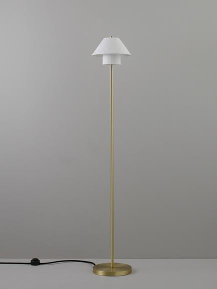 Original BTC Oxford Double Floor Lamp, Natural - view 2, Natural Natural