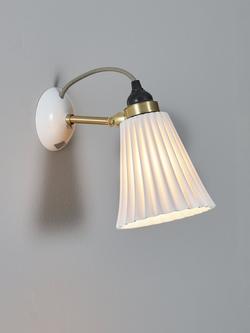 Original BTC Hector Pleat Wall Light, Natural, Natural Natural