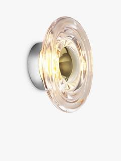 Tom Dixon Press Glass Surface Mini LED Indoor/Outdoor Wall Light, Clear