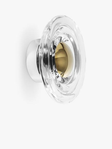 Tom Dixon Press Glass Surface Mini LED Indoor/Outdoor Wall Light, Clear - view 2, Clear Clear