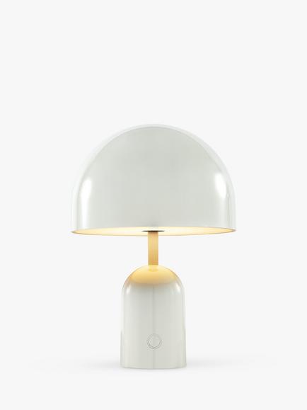 Tom Dixon Bell Portable Table Lamp, Light Grey