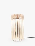 Tom Dixon Press Ribbed Glass LED Table Lamp, Clear
