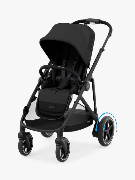 Cybex eGazelle S Pushchair, Almond Beige, Black
