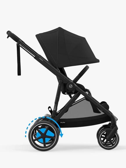 Cybex eGazelle S Pushchair, Almond Beige - view 2, Black