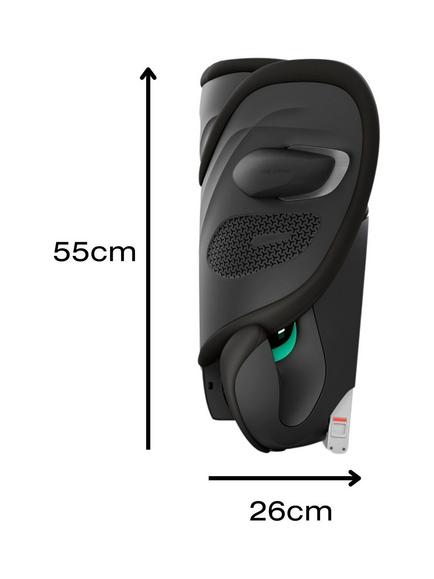 Cybex Solution G2 i-Fix i-Size Car Seat, Magic Black - view 2, Magic Black