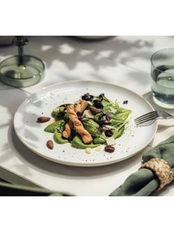 like. by Villeroy & Boch Crafted Porcelain Dinner Plate, Set of 2, 26cm - view 2, Cotton