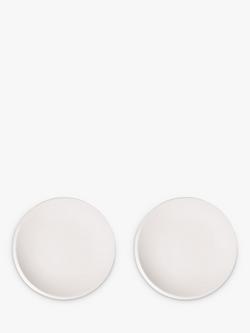 Villeroy & Boch NewMoon Porcelain Dinner Plate, Set of 2, 27cm, White, White White