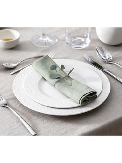 Villeroy & Boch Manufacture Rock Porcelain Salad Plate, Set of 2, 22cm - view 2, White