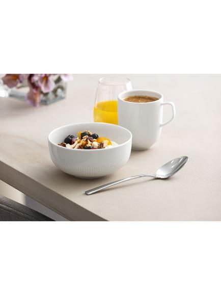 Villeroy & Boch Afina Porcelain Cereal Bowl, Set of 2, 15cm, White - view 2, White White
