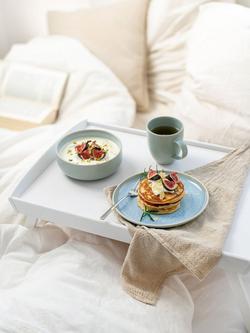 like. by Villeroy & Boch Crafted Porcelain Cereal Bowl, Set of 2, 16cm - view 2, Blueberry