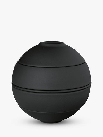 Villeroy & Boch Iconic La Petite Boule Stacking Porcelain Aperitif Set, 5 Piece, Black