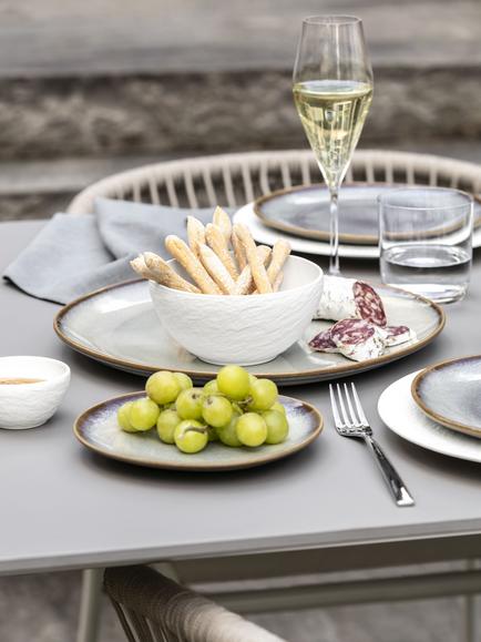 Villeroy & Boch Manufacture Rock Porcelain Cereal Bowl, Set of 2, 14cm - view 2, White