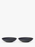 Villeroy & Boch Manufacture Rock Porcelain Flat Bowl, Set of 2, 23.5cm