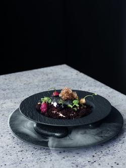 Villeroy & Boch Manufacture Rock Porcelain Pasta Bowl, Set of 2, 28cm - view 2, Black