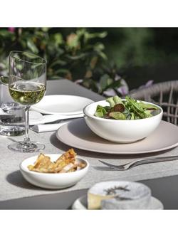 Villeroy & Boch NewMoon Porcelain Cereal Bowl, Set of 2, 16.5cm, White - view 2, White White