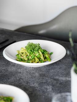 Villeroy & Boch NewMoon Porcelain Flat Serving Bowl, Set of 2, 25cm, White - view 2, White White